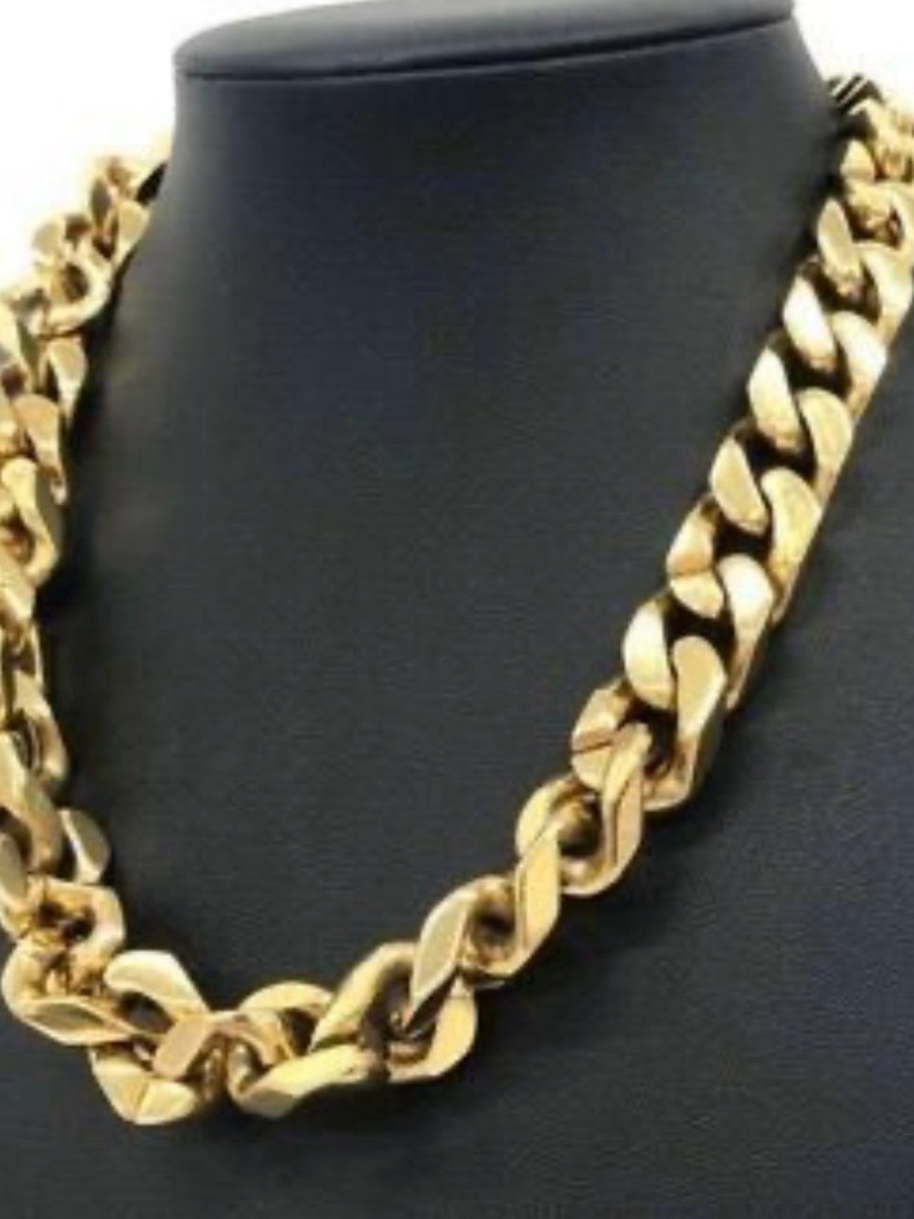 Louis Vuitton Gold Chain Link Cuban Necklace